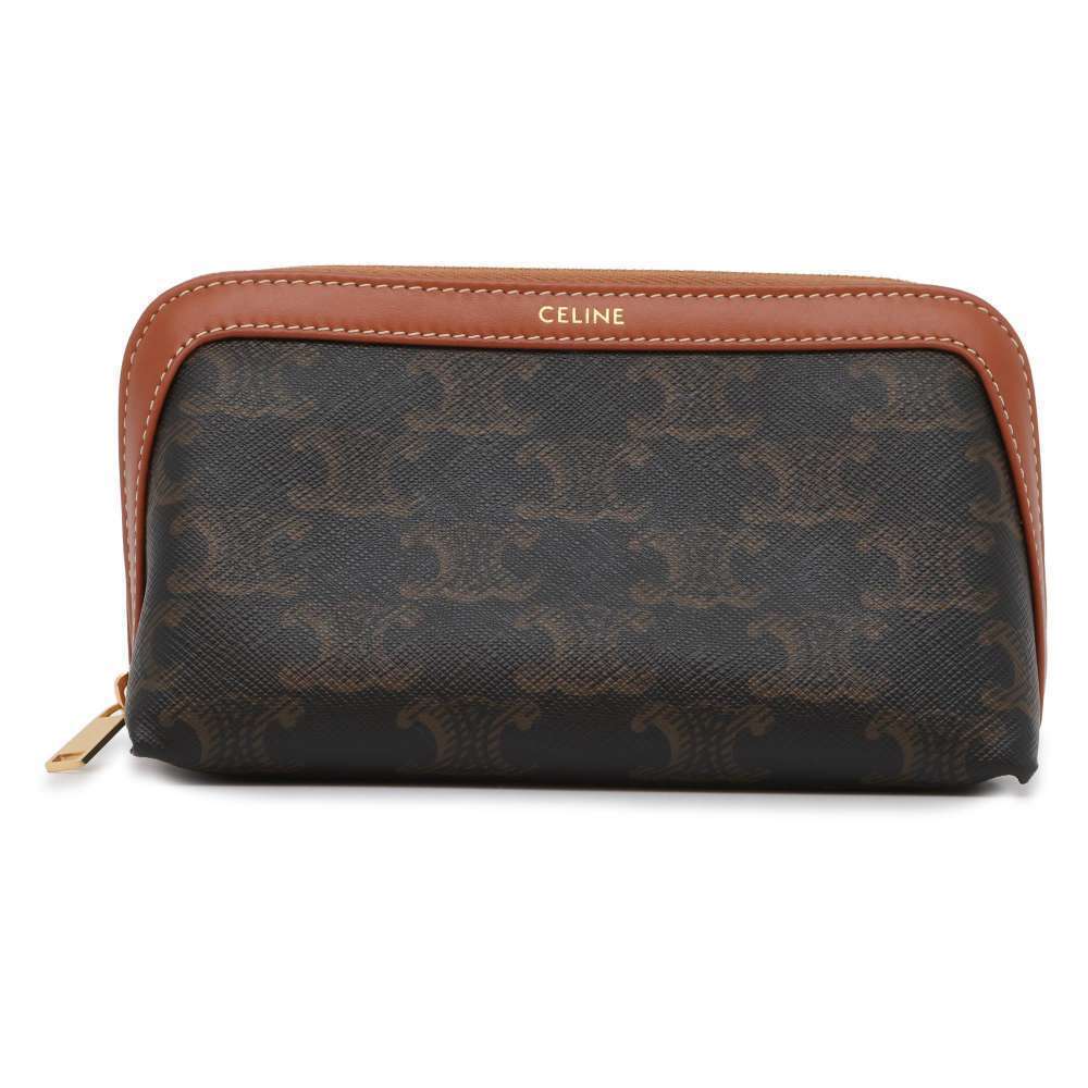 Celine Case Accessory Cosmetic Makeup Pouch Triomphe - Picture 2 of 11